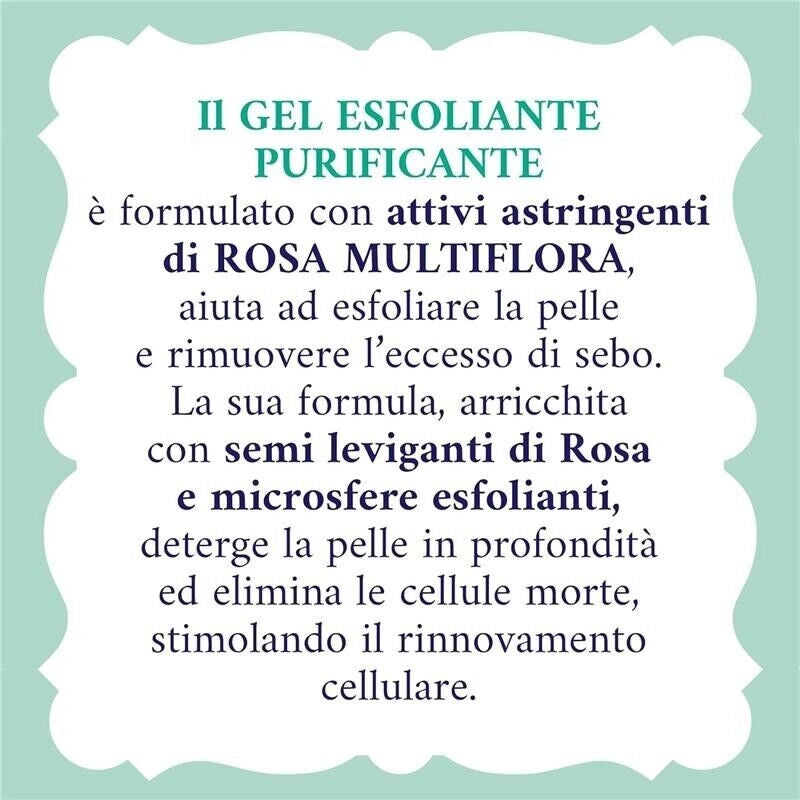 ACQUA ALLE ROSE GEL ESFOLIANTE QUOTIDIANO PURIFICANTE PER PELLI NORMALI E MISTE 150 ML
