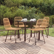 Set da Pranzo da Giardino 5 pz in Polyrattan 3157888