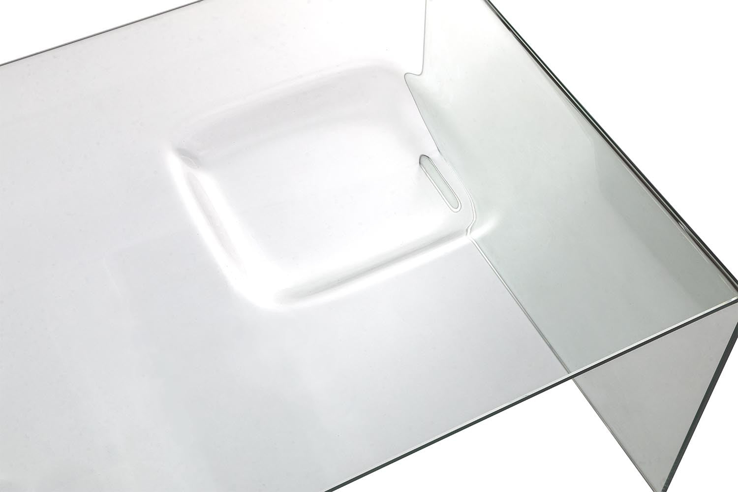 Tavolino Rettangolare in Vetro 120x60x42cm TFT Glass Trasparente