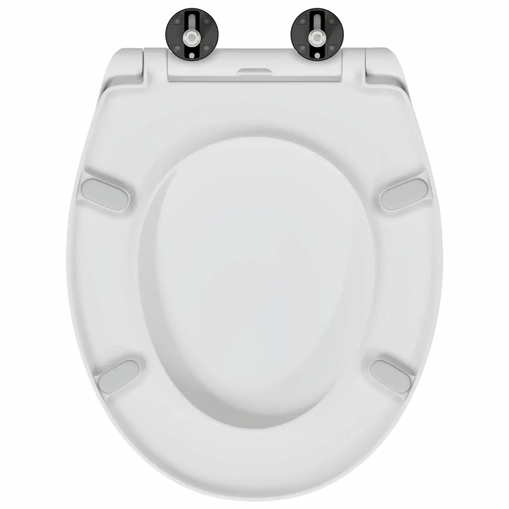 Sedile del WC Bianco 47 x 37 x 4 cm Duroplast 42002349