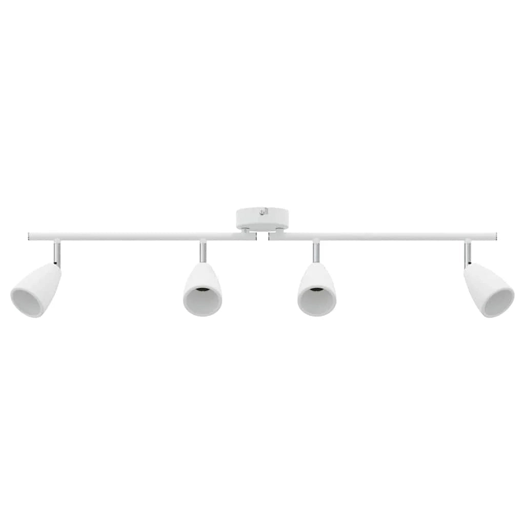 Faretto da soffitto moderno orientabile 25,5 x 8 x 16 cm in metallo bianco 02_0058321