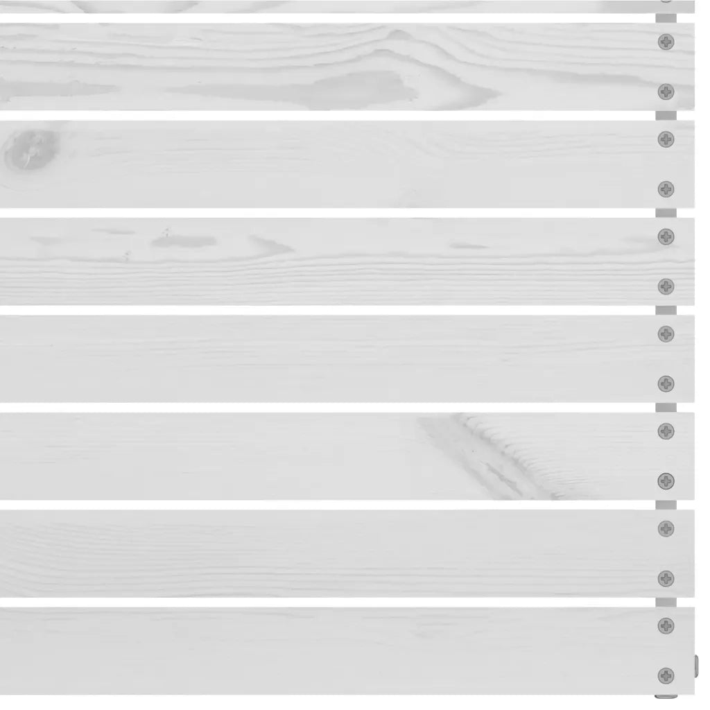 Set Divani da Giardino 3 pz Bianco in Legno Massello di Pino 3082443