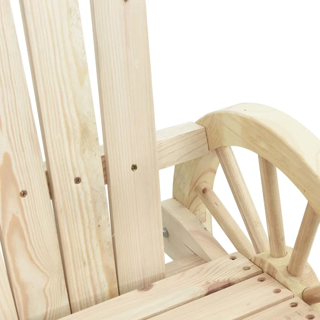 Sedia da Giardino Adirondack 2 Posti in Legno Massello di Abete CFW7413104
