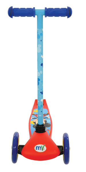 Monopattino Evolutivo a 3 Ruote con Cuscinetti ABEC-5 e Freno a Pedale Posteriore Disney Mickey Mouse Rosso