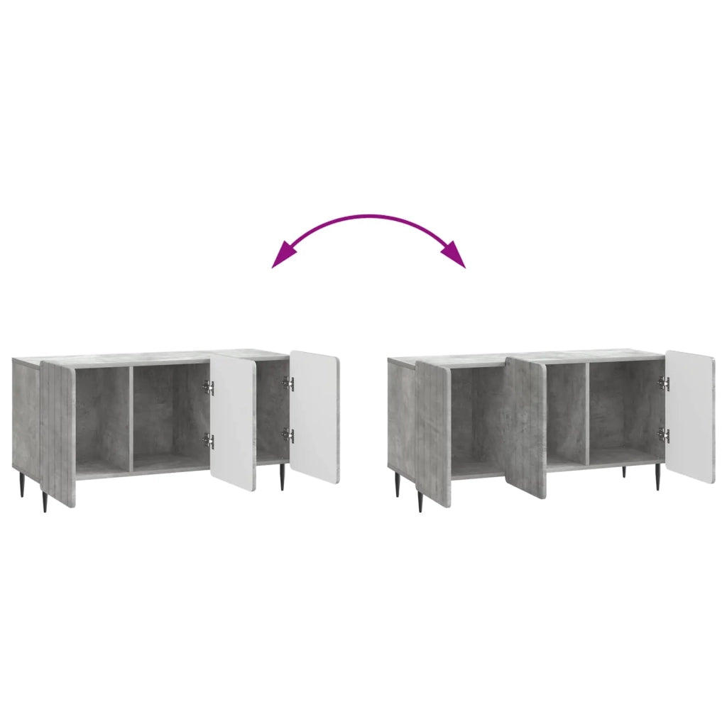 Mobile TV Grigio Cemento 99 x 34,5 x 52 cm Legno ingegnerizzato 894488