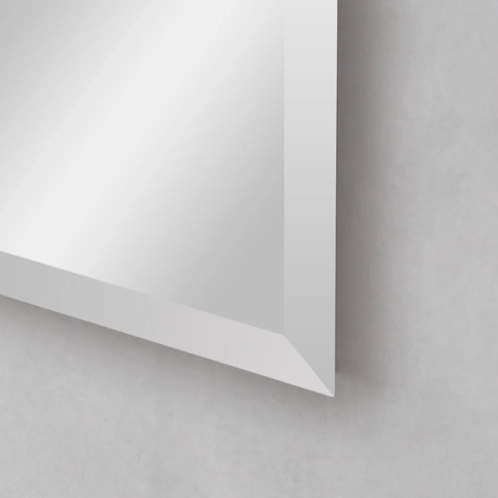 Specchio bagno 100x60 cm reversibile con bisellatura su bordo 2,5 cm
