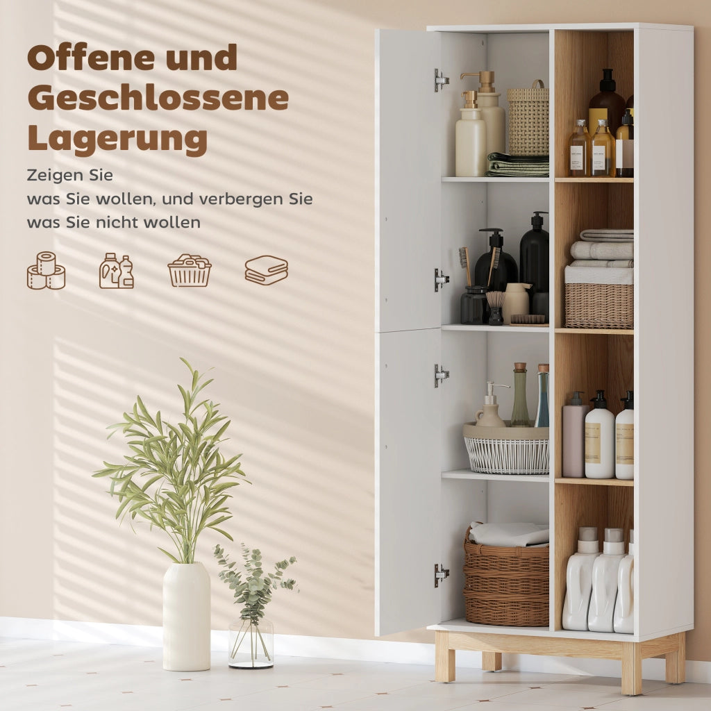 Libreria con Ante ¨C Zephmum ¨C MDF Bianco 176x80x30