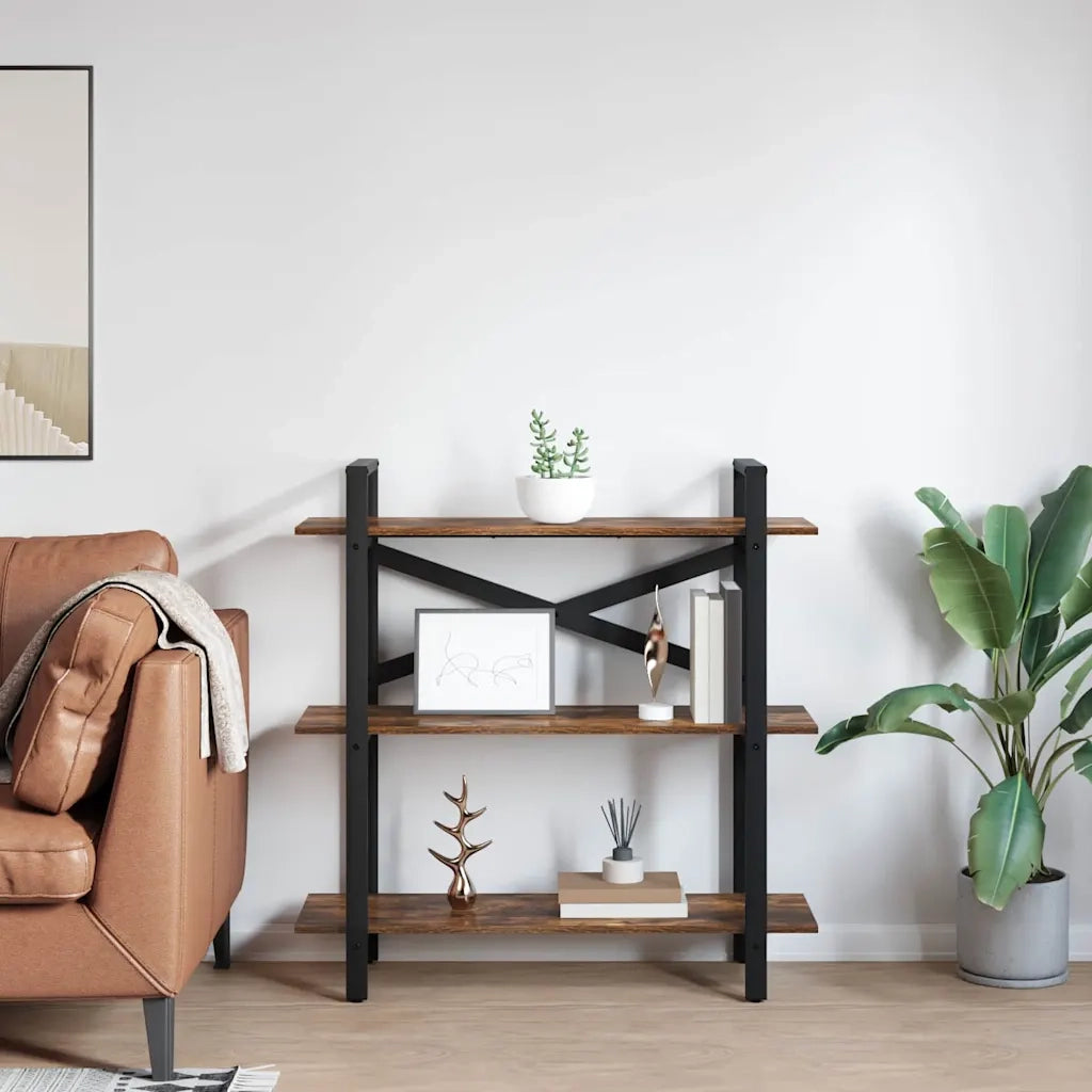 Libreria 3 livelli 100 x 33,5 x 102 cm Legno ingegnerizzato 883948