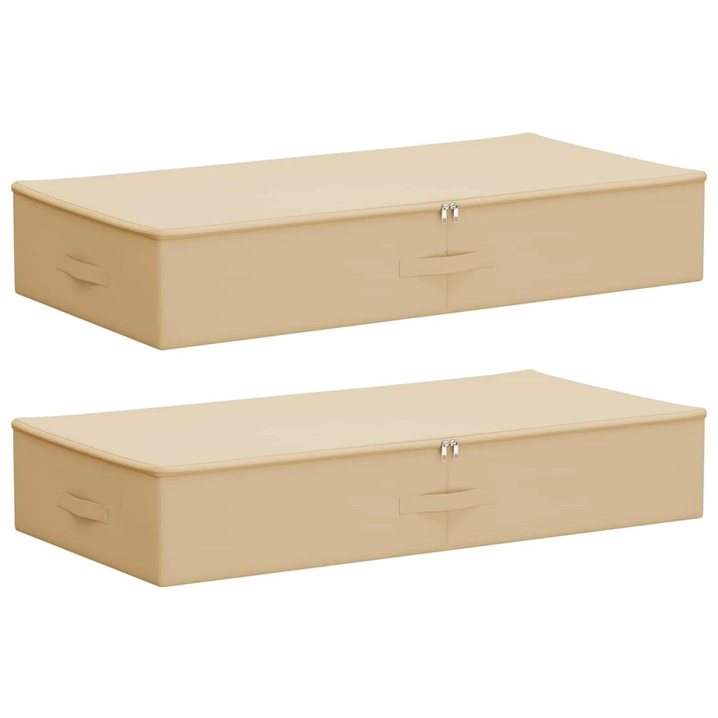 Scatola di Stoccaggio 2 pcs Crema 90 x 48 x 15 cm