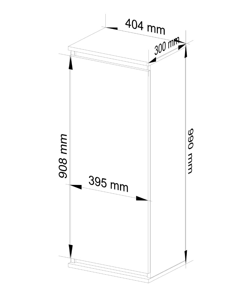 Armadietto a parete con ante strette AKORD W40 Sonoma Quercia 40 cm 1 anta 40x30x99 cm