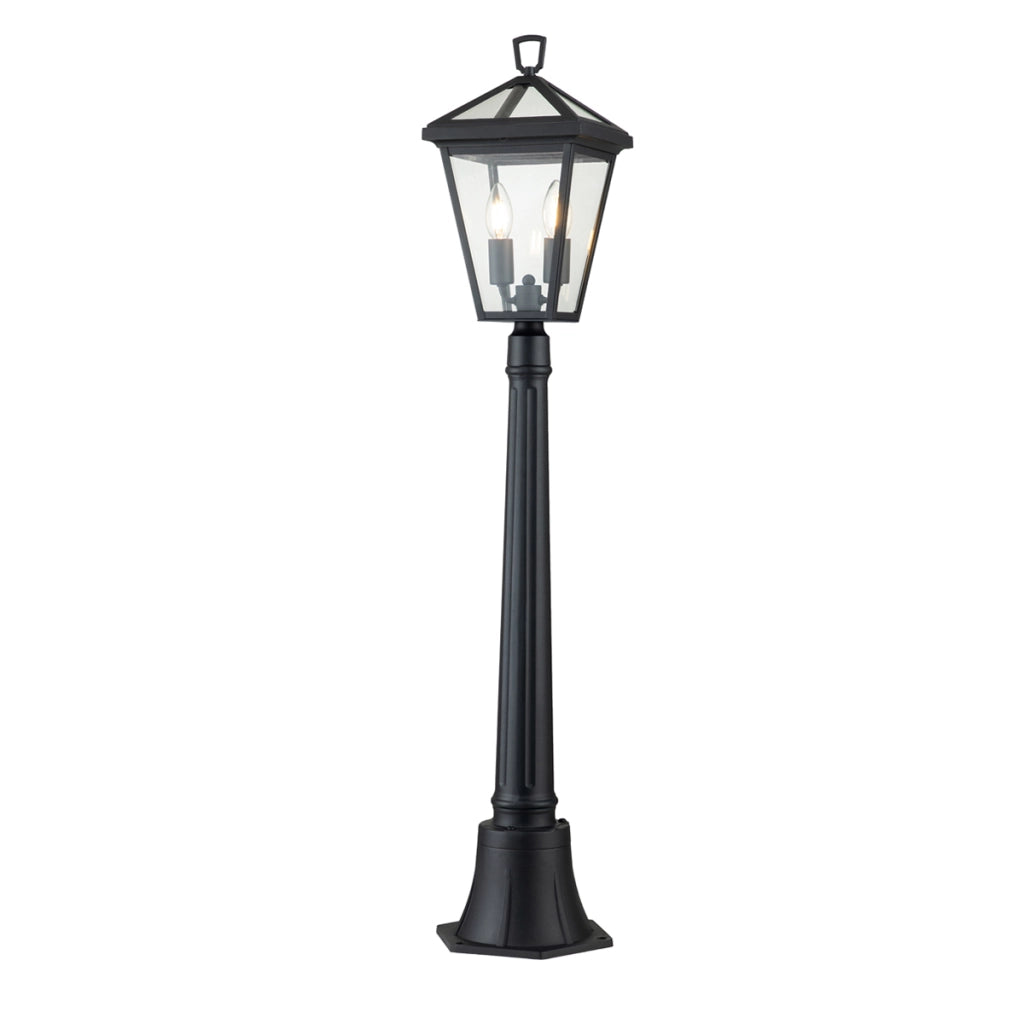Paletto da giardino esterno nero E14 2x40W Alford Place