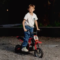 Moto Elettrica Bambini 24V 250W – 3 Velocità 6–16 km/h, Ruote Ø30,5 cm, Rosso