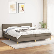 Giroletto a Molle con Materasso Tortora 200x200 cm in Tessuto cod mxl 61569