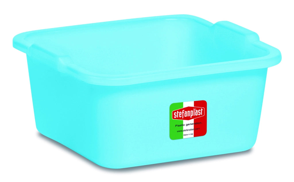 Stefanplast BACINELLA QUADRA AZZURRA lt.16 - cm. 38x38x16 h