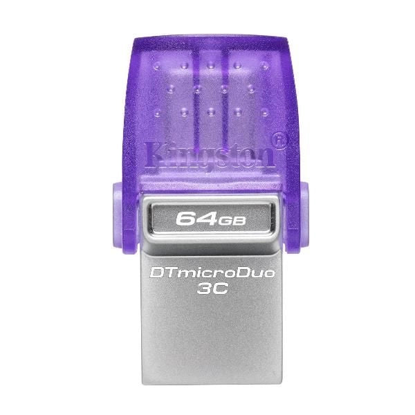 Kingston technology datatraveler 64gb microduo 3c 200mb/s dual usb-a + usb-c - DTDUO3CG3/64GB