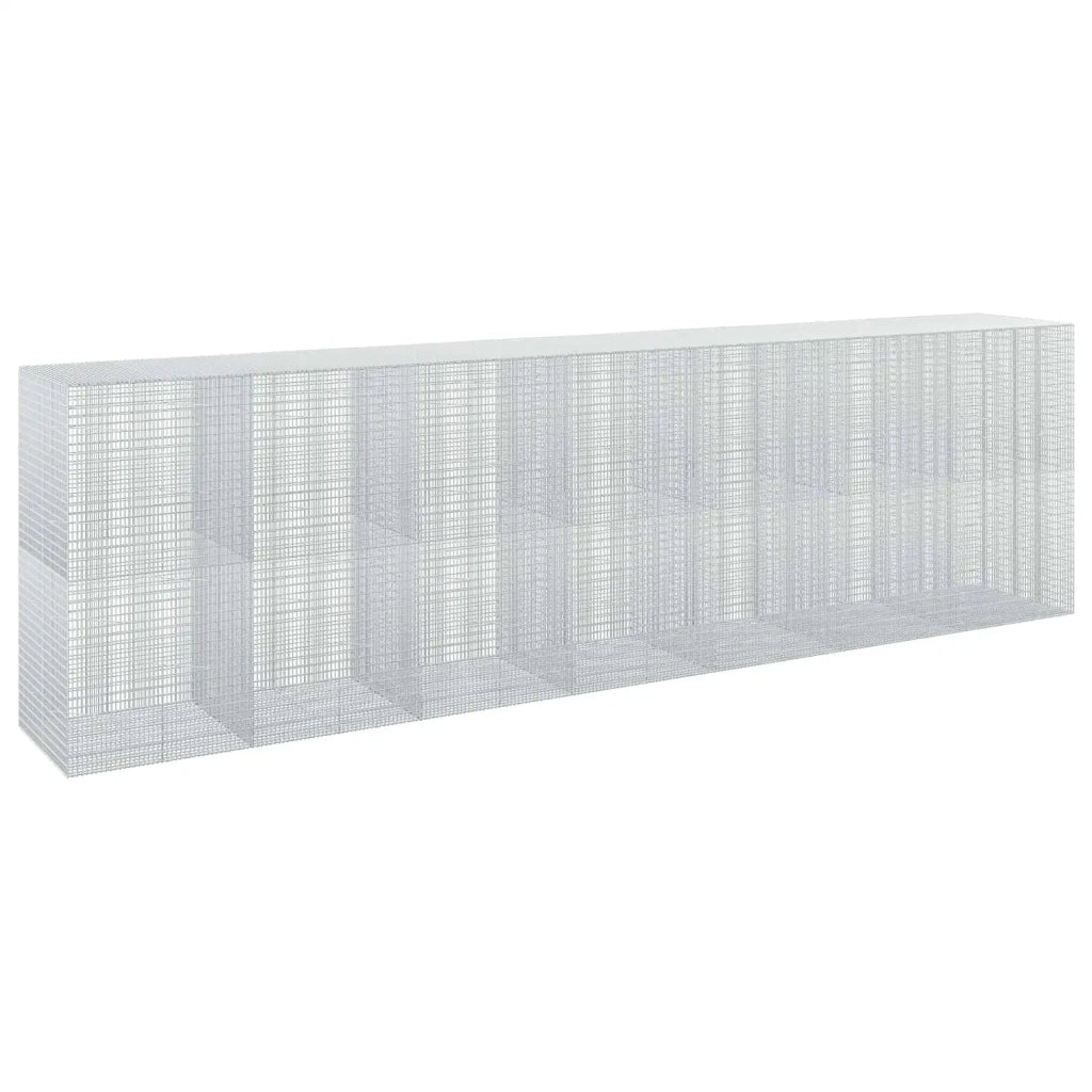Gabione con filo da 3,5 mm e rete da 5x2,5 cm 700x100x200 cm 3462008