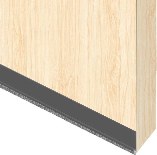 Kit di sigillatura per porte con nastro adesivo 1 m x 53 mm - Pennello autoadesivo per porte - Doppia imbottitura per porte - Stopper per porte - Sigillatura per porte - Pennello per pulizia inferiore - Sigillatura per porte contro la polvere