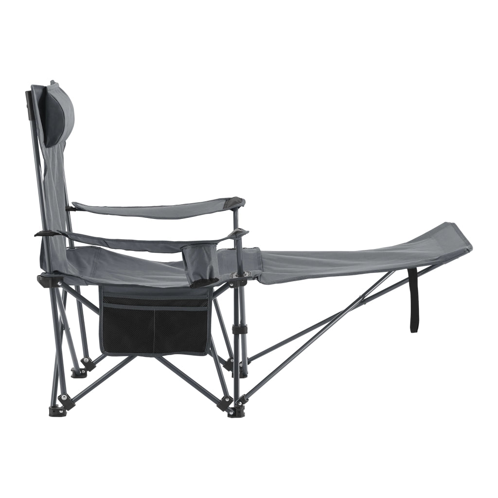 Set Bellante Pieghevole Tavolino e 2 Sedie Portatili - Grigio casa.pro