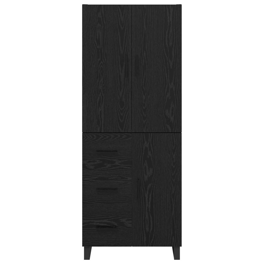 Credenza con cassetto 2 pcs Rovere Nero 69,5 x 34 x 180 cm 3416145