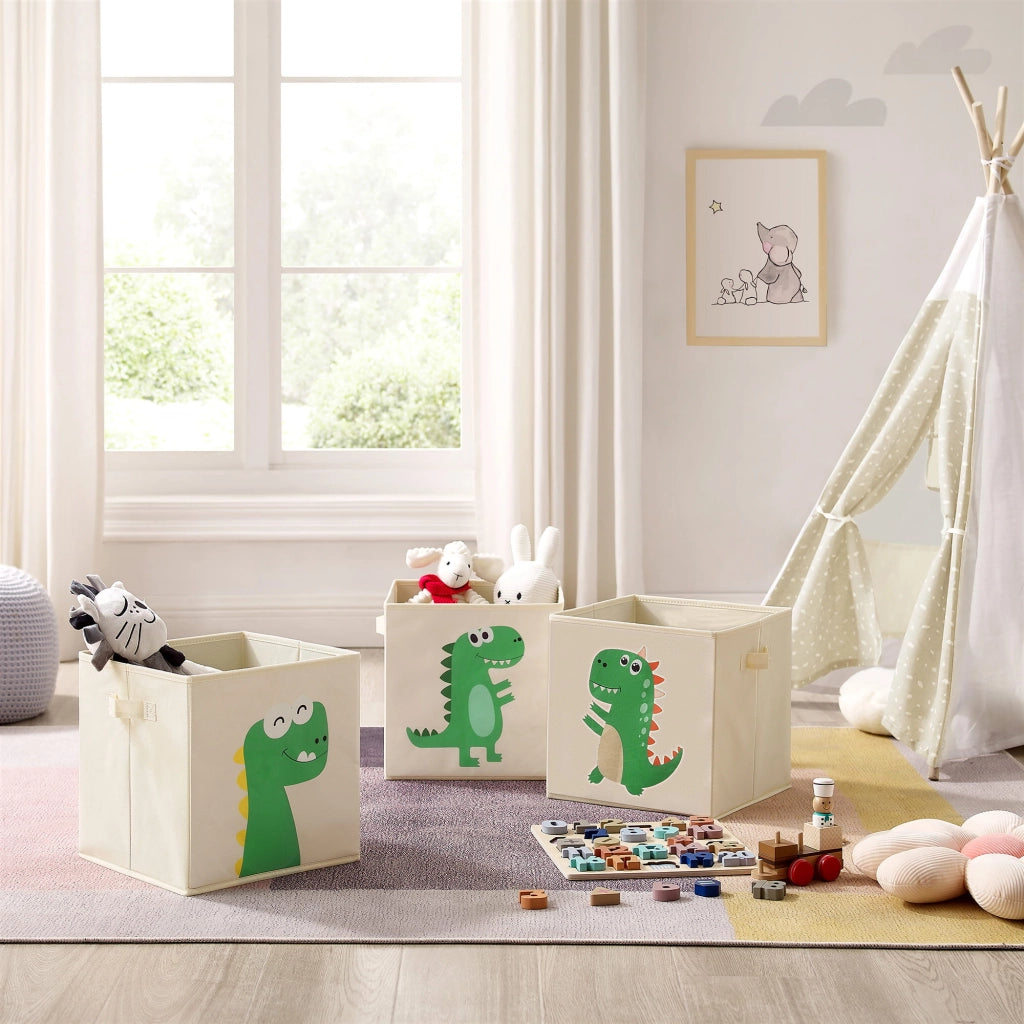 Valora ORGANIZZATORE PER BAMBINI X3 Tessuto Salvaspazio Beige Verde x3