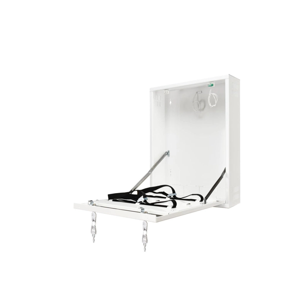 Armadio Contenitore Metallico Verticale Nvr Dvr Pulsar Bianco AWO529W