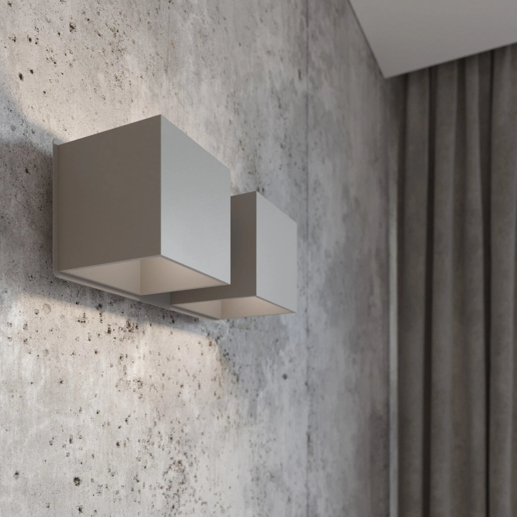 Applique TETRIS 2 2xG9 grigio alluminio IP20 Pure Lume