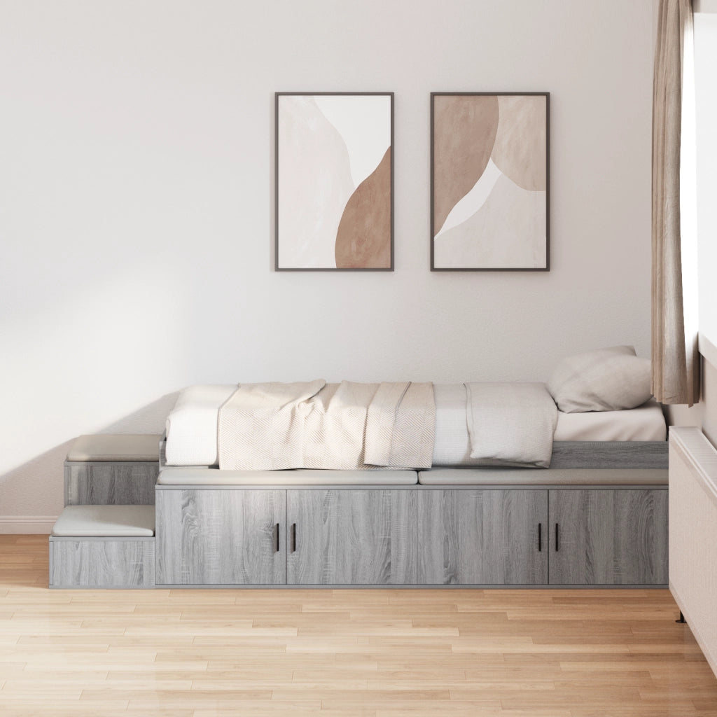 Struttura del letto d'archivio Grigio Sonoma 80x200 cm