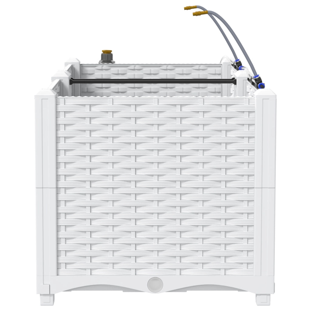 FIORIERE con Sistema di Irrigazione 2 pcs Bianco