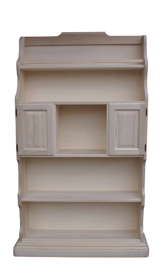 Mobile bar porta bottiglie grezzo l.126 p.33 h.199 (1224) - Mobili 2G