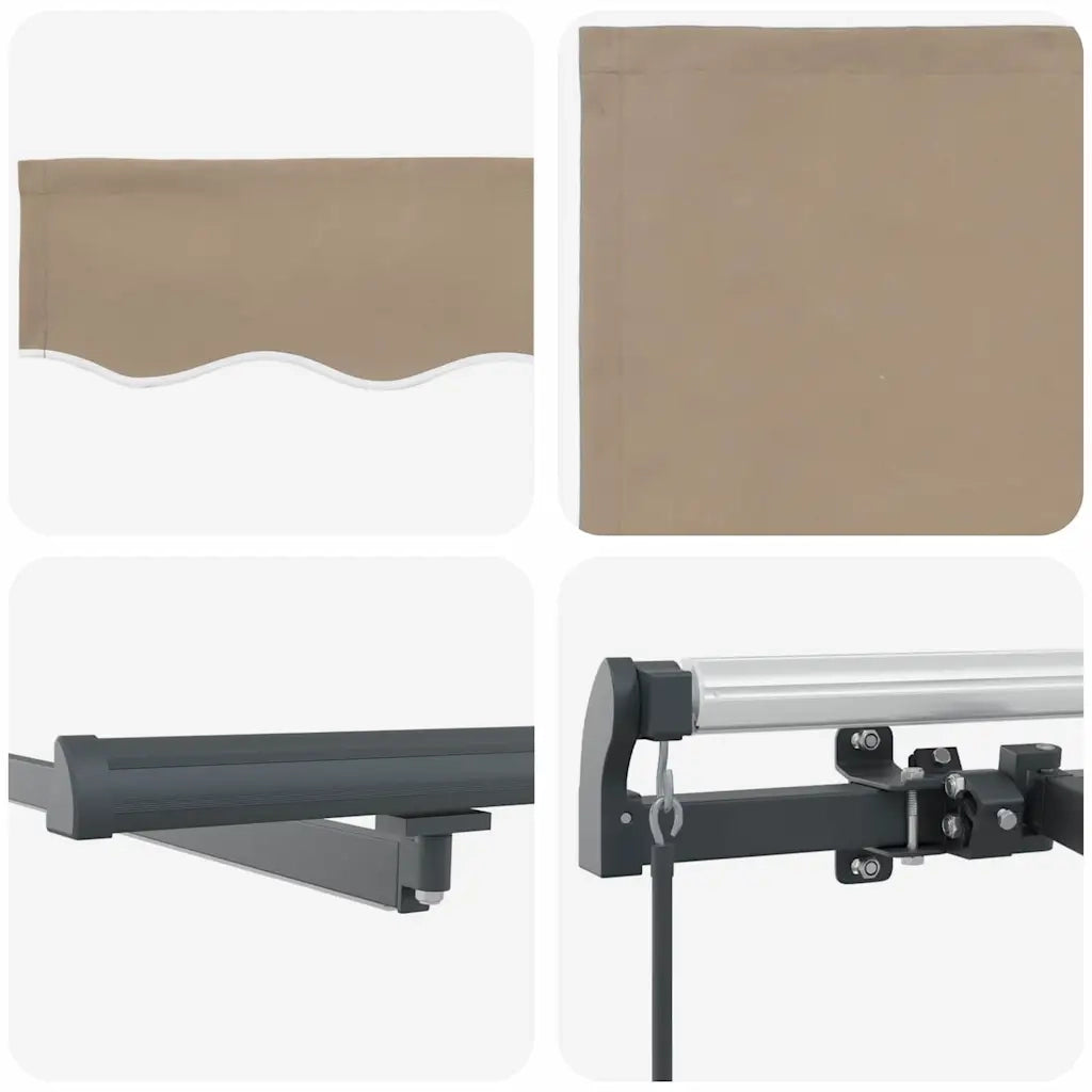 Tenda Retrattile Beige 400 ×350 cm Tessuto 3330788