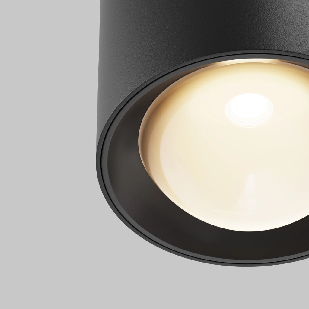 Faretto soffitto LENS LED 15W nero alluminio IP44 Maytoni