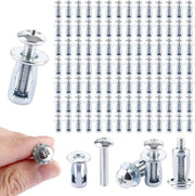Set di Spaziatori a Muro da 100 - Spaziatori Metallici - M4 x 20 - Spaziatori Robusti a Espansione - Acciaio di Carbone Verniciato - Fissaggio affidabile - Ancoraggi Metallici