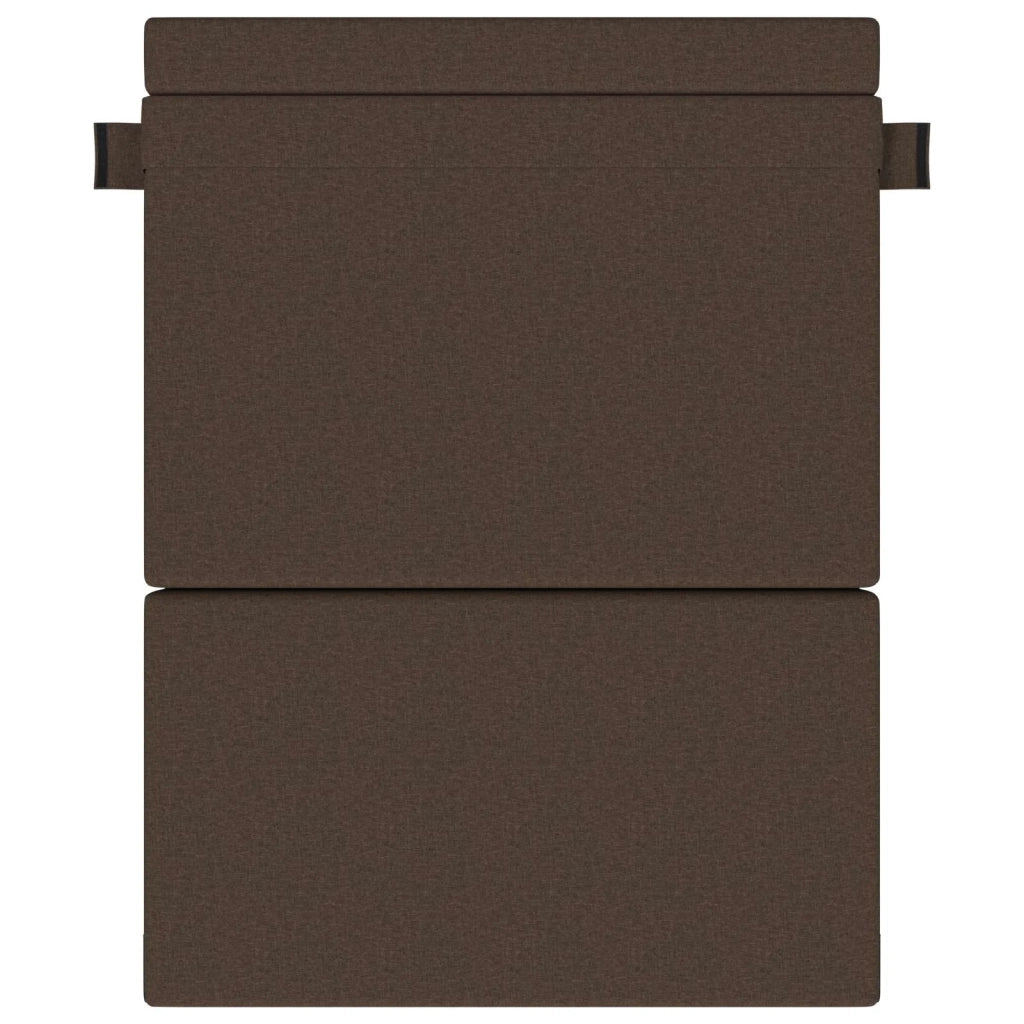 Divano Letto Pieghevole Tortora 152 x 86,5 x 60 cm Tessuto 900123