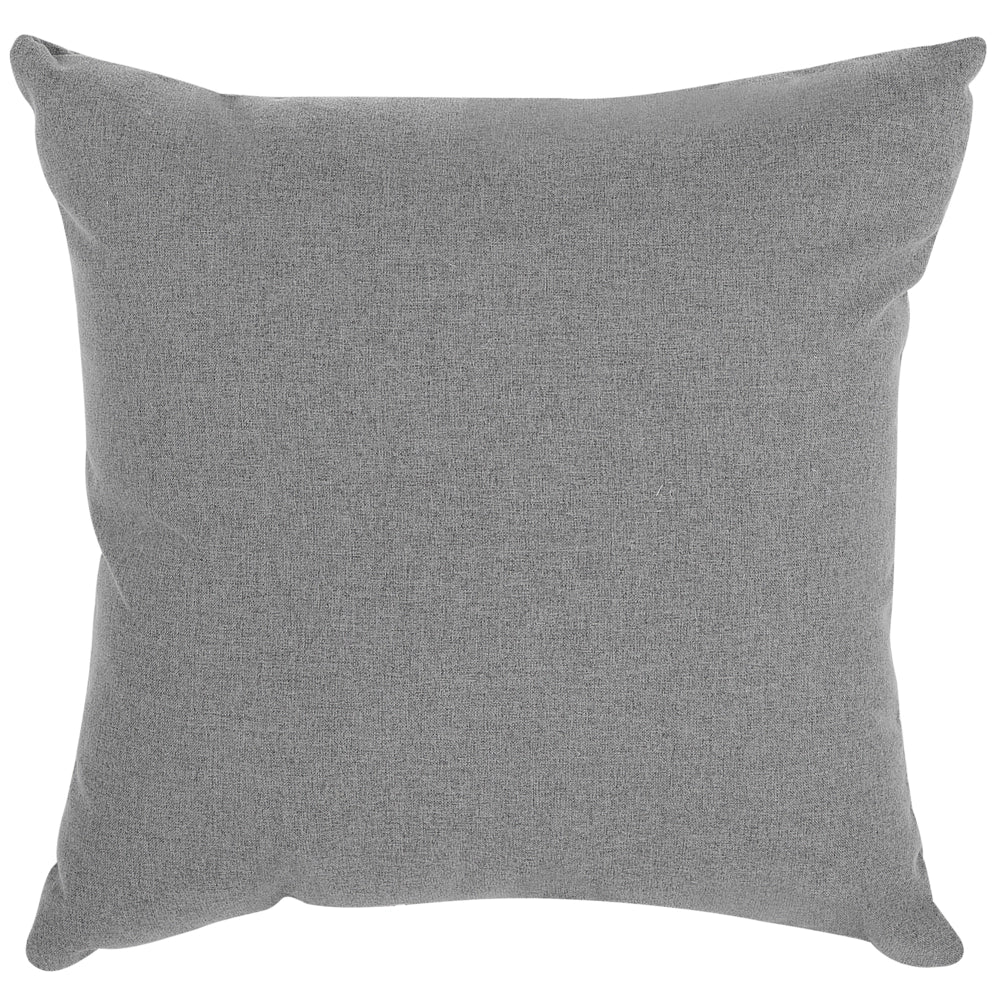 Set da pranzo da giardino 4 posti in metallo grigio alluminio finitura opaca tavolo da esterno 4 sedie cuscini moderno