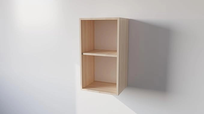 Pensile Cucina  in Legno Nobilitato Rovere Mobile Alto con 1 Anta, Pensile Componibile Moderno Made in Italy (H72XL60XP33cm)