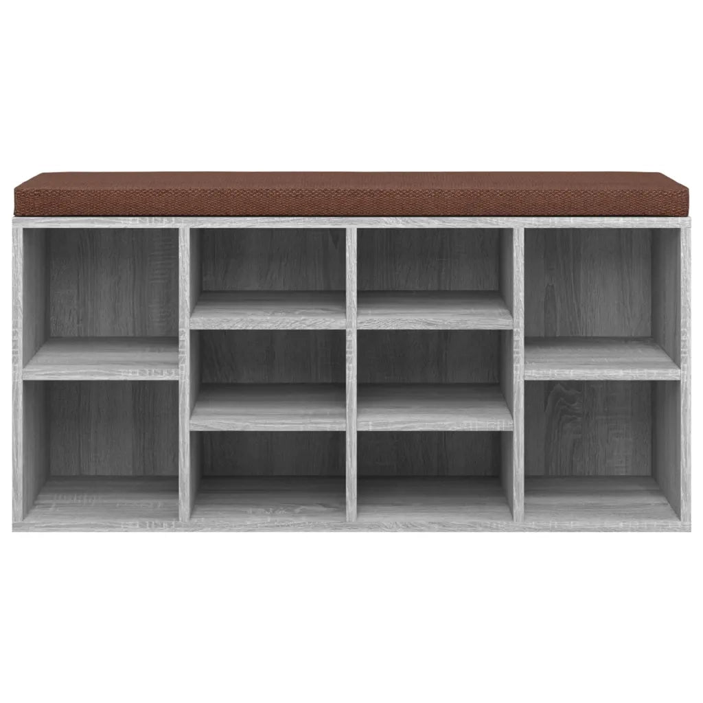 Scarpiera Grigio Sonoma 103x30x48 cm in Legno Multistrato 342613