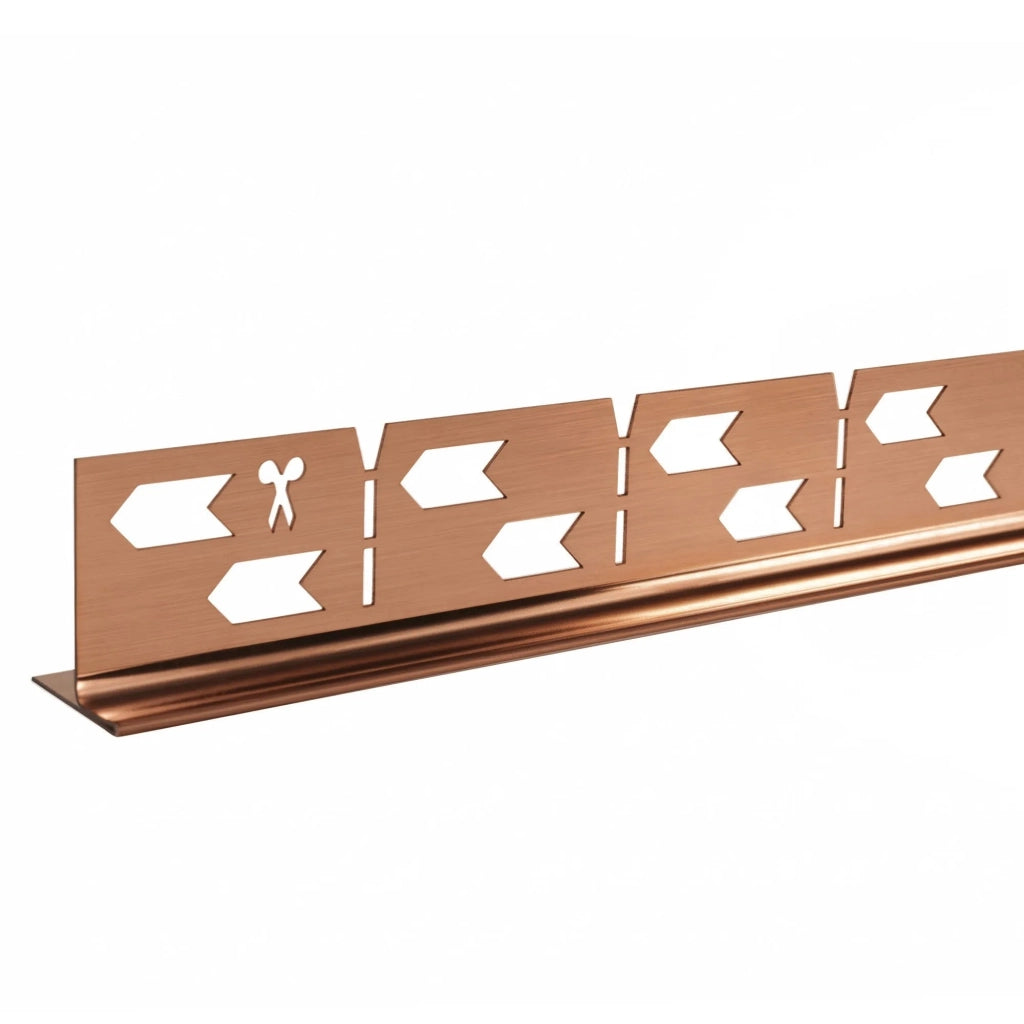 Profilo Doccia Pendenzato 100cm Brush Copper destra