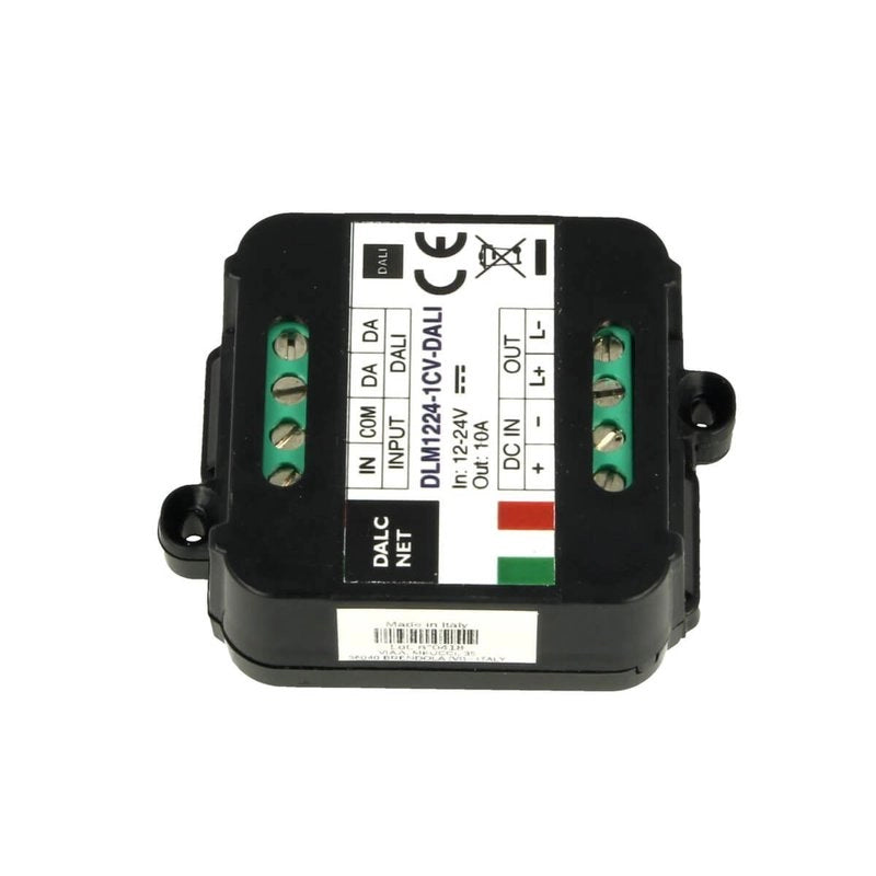 DLM1224-1CV-DALI Led Dimmer Bus DALI 12V 24V 10A Pulsante N.O. 0/1-10V Potenziometro