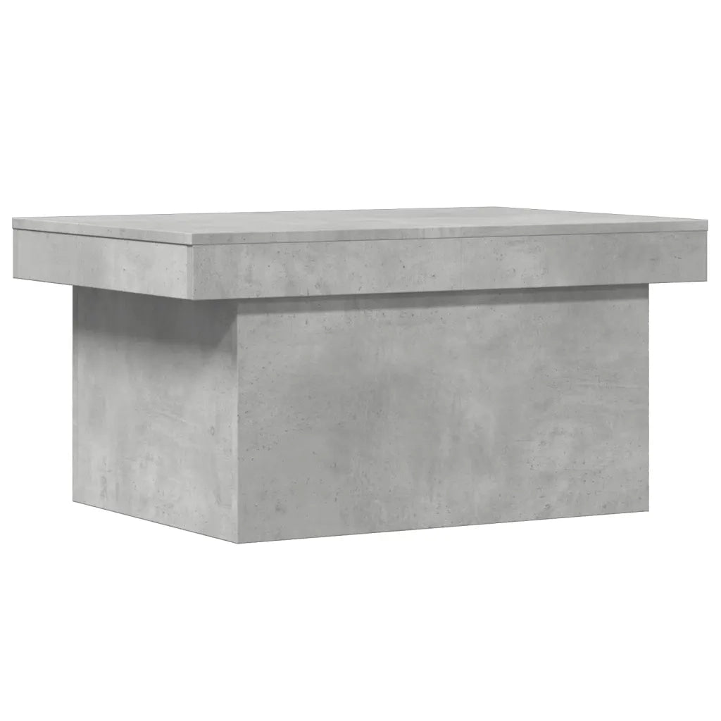 Tavolino Salotto-Tavolino da soggiorno-Tavolo Grigio Cemento 100x55x40 cm Legno Multistrato