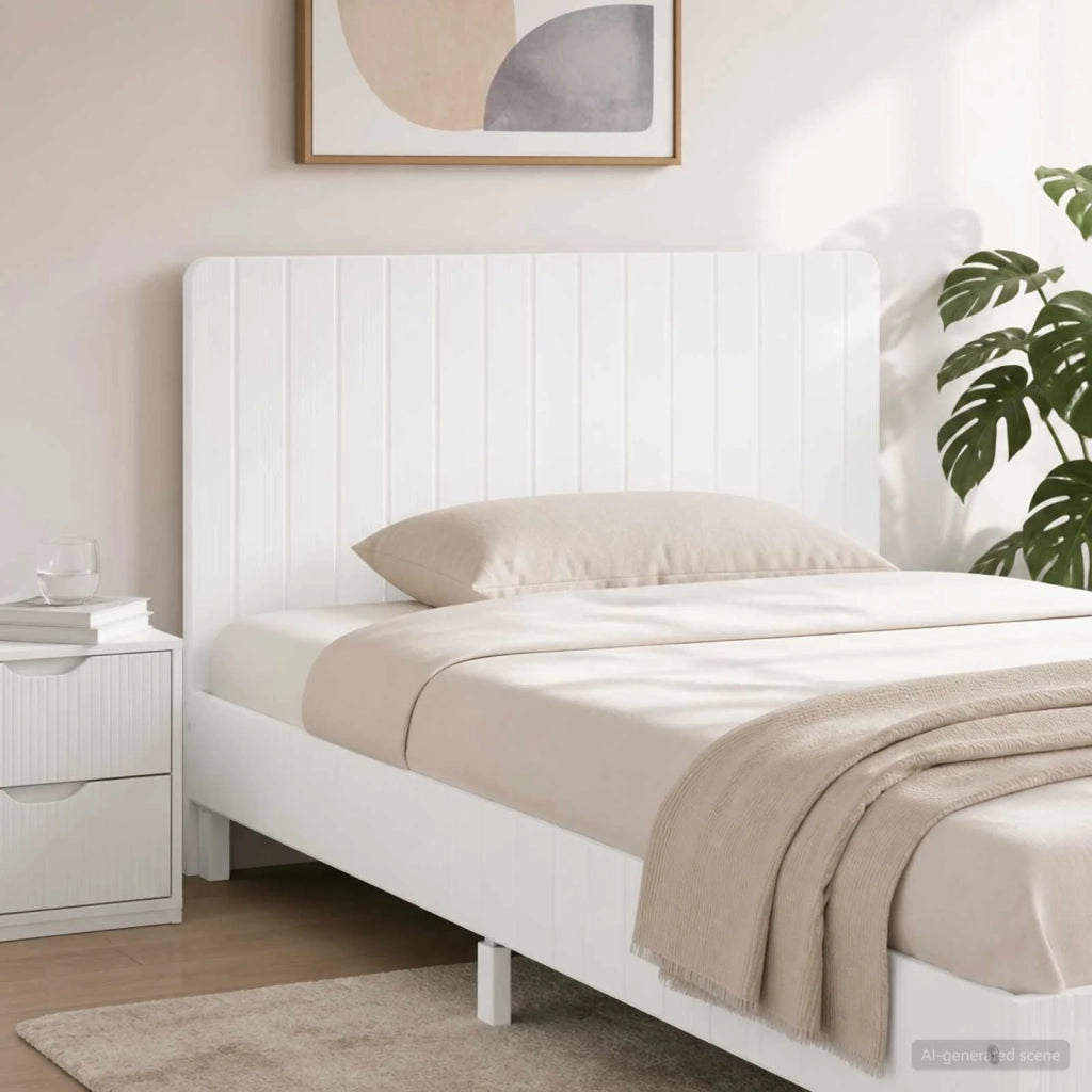 Testiera da Muro ZWOLLE Bianco Legno ingegnerizzato 896535
