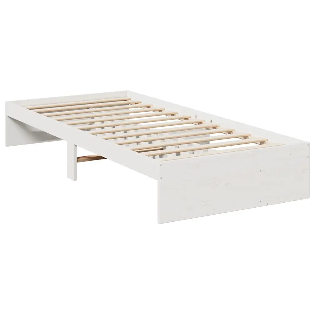 Dormeuse senza Materasso Bianca 90x200 cm Legno Massello Pino 859242