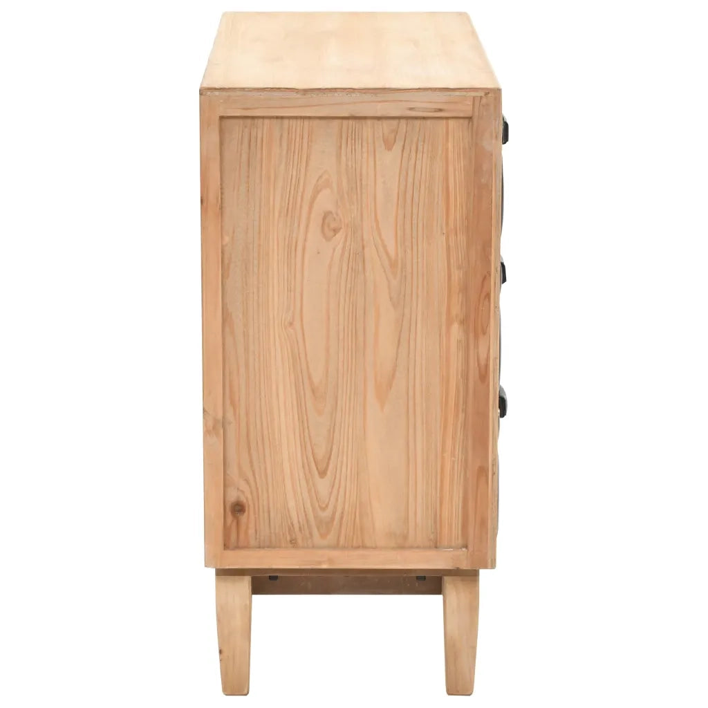 Cassettiera in Legno Massello di Abete  80x36x75 cm cod mxl 20551
