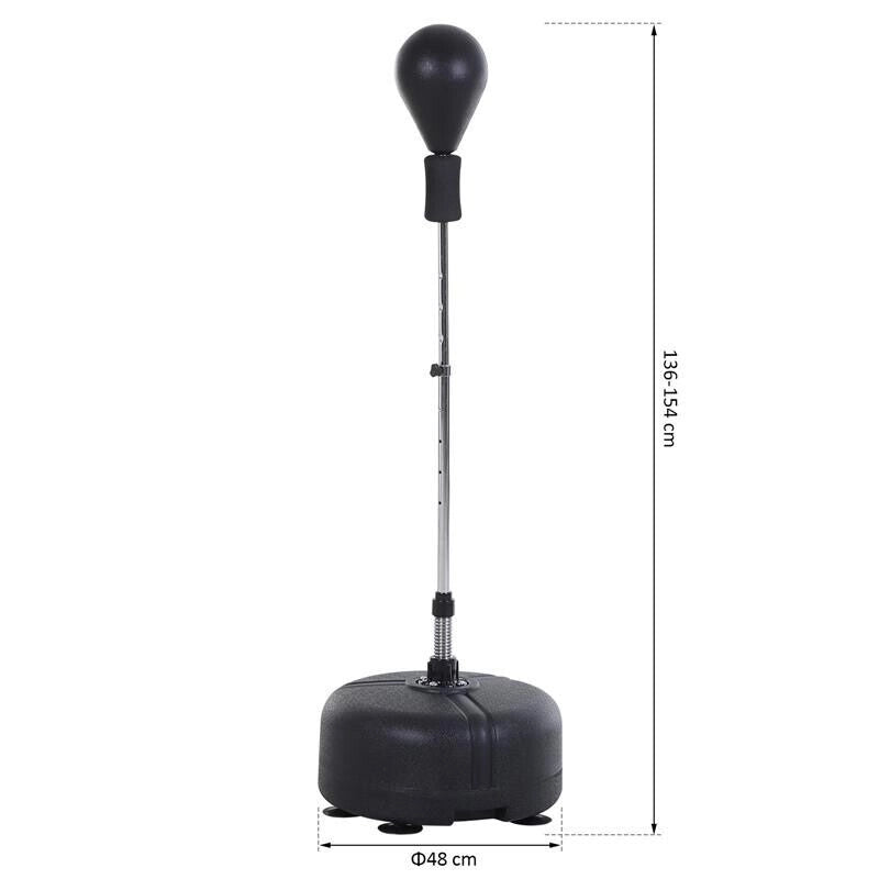 PUNCHING BALL SACCO BOXE DA TERRA CON GUANTONI INCLUSI ALTEZZA REGOLABILE