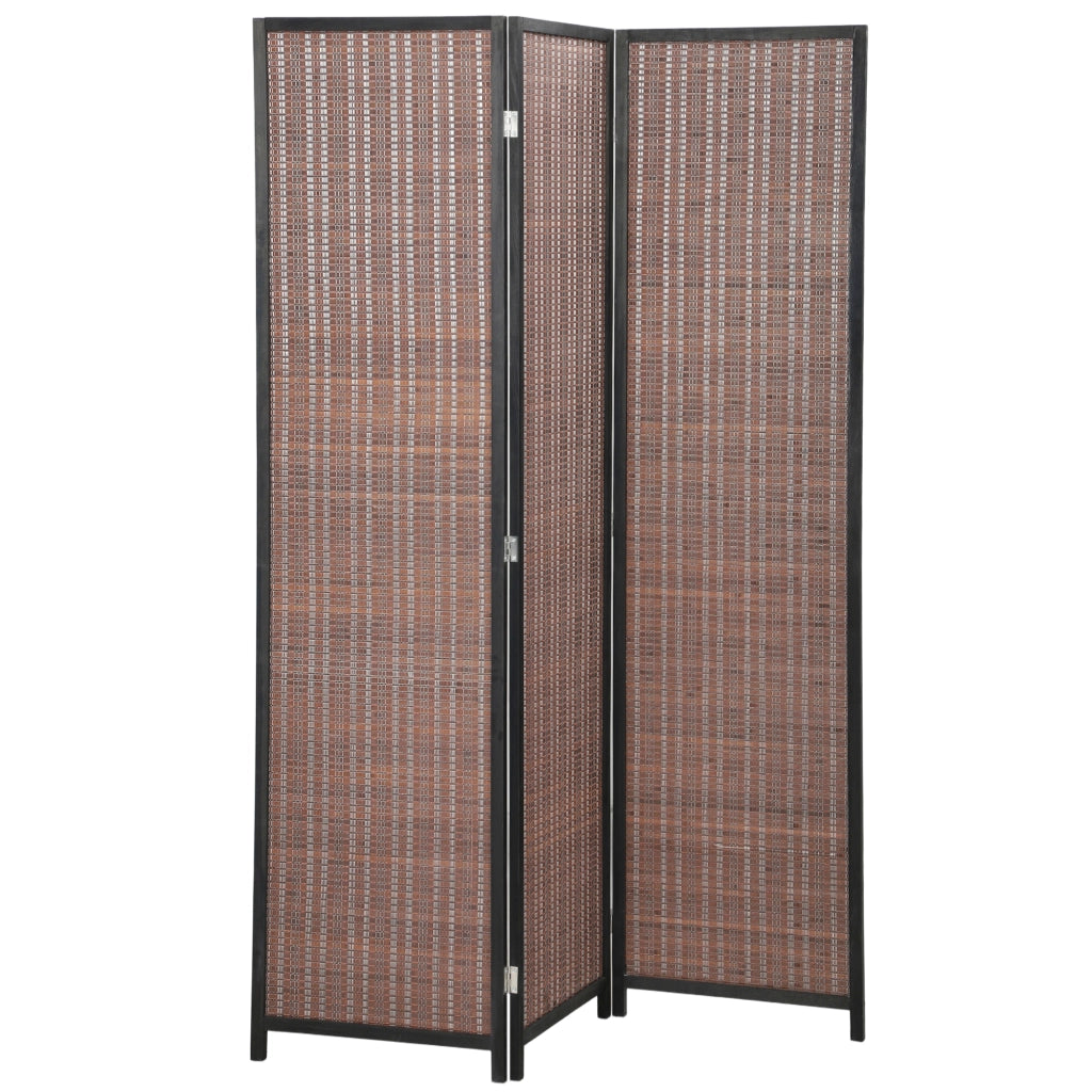 Paravento in legno 3 pannelli ¨C zephmum ¨C marrone 135x180 cm