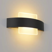 ZMH Lampada da parete a LED 3000K 7W corridoio 23,5cm camera da letto lampada da letto in acrilico bianco caldo