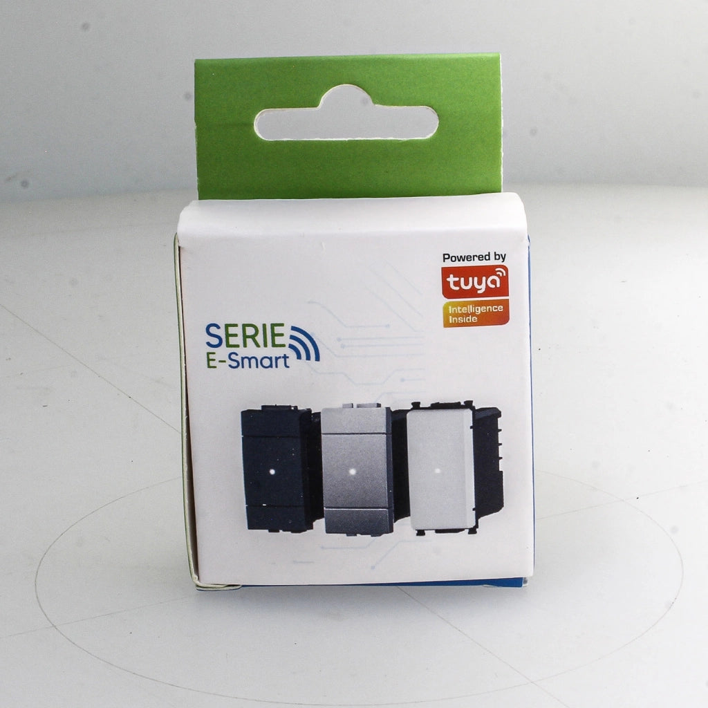 Pulsante Modulo Tapparelle Connesso Smart WIFI Tuya Per Tende Persiane Compatibile Bticino Living Colore Grigio