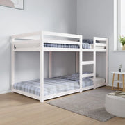 Letto a Castello senza Materasso Bianco 90x190cm Massello Pino 3206508