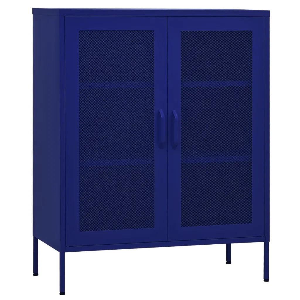 Armadietto Blu Marino 80x35x101,5 cm in Acciaio cod mxl 53457