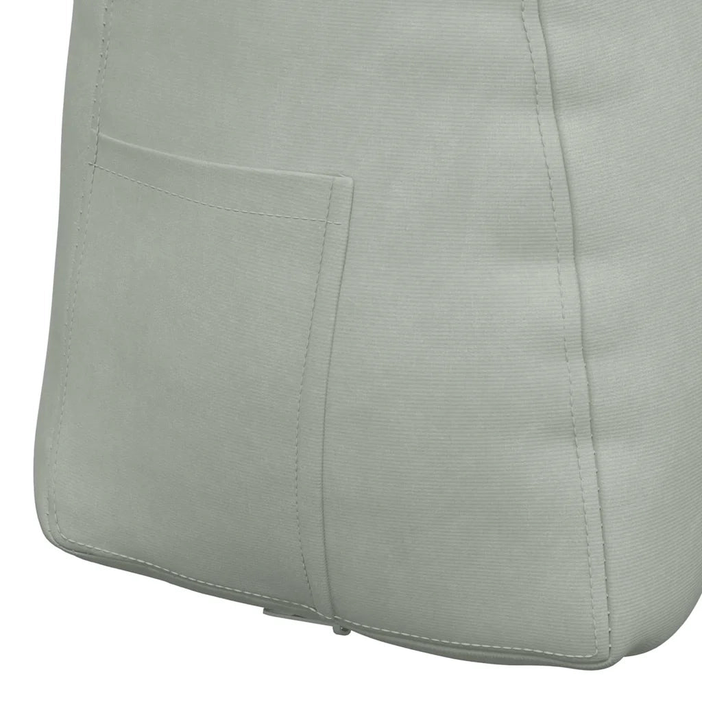 Cuscino per Schiena Grigio chiaro 45 x 24 x 50 cm Velluto