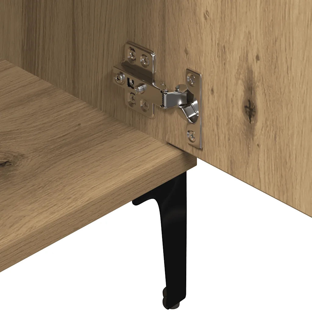 Mobile TV-Credenza per TV-Console TV Rovere Artigianale 102x35x50 cm in Legno Multistrato 390507
